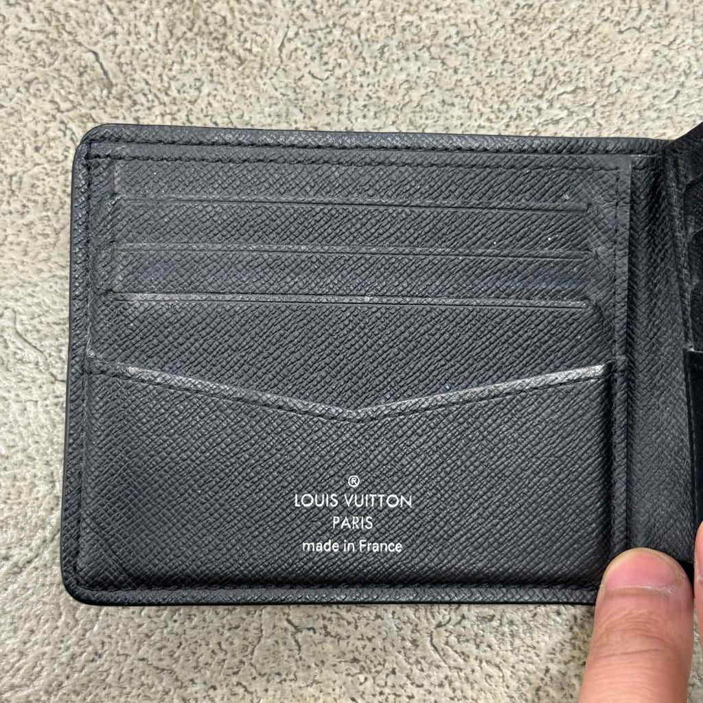Louis Vuitton Wallet "SLENDER" Used Black Size OS
