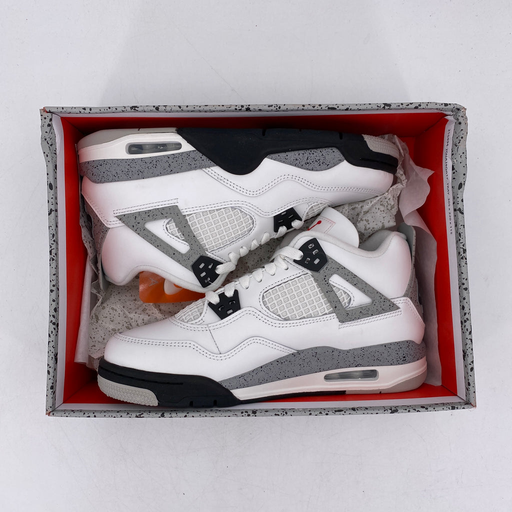 Air Jordan (GS) 4 Retro "White Cement" 2025 New Size 7Y