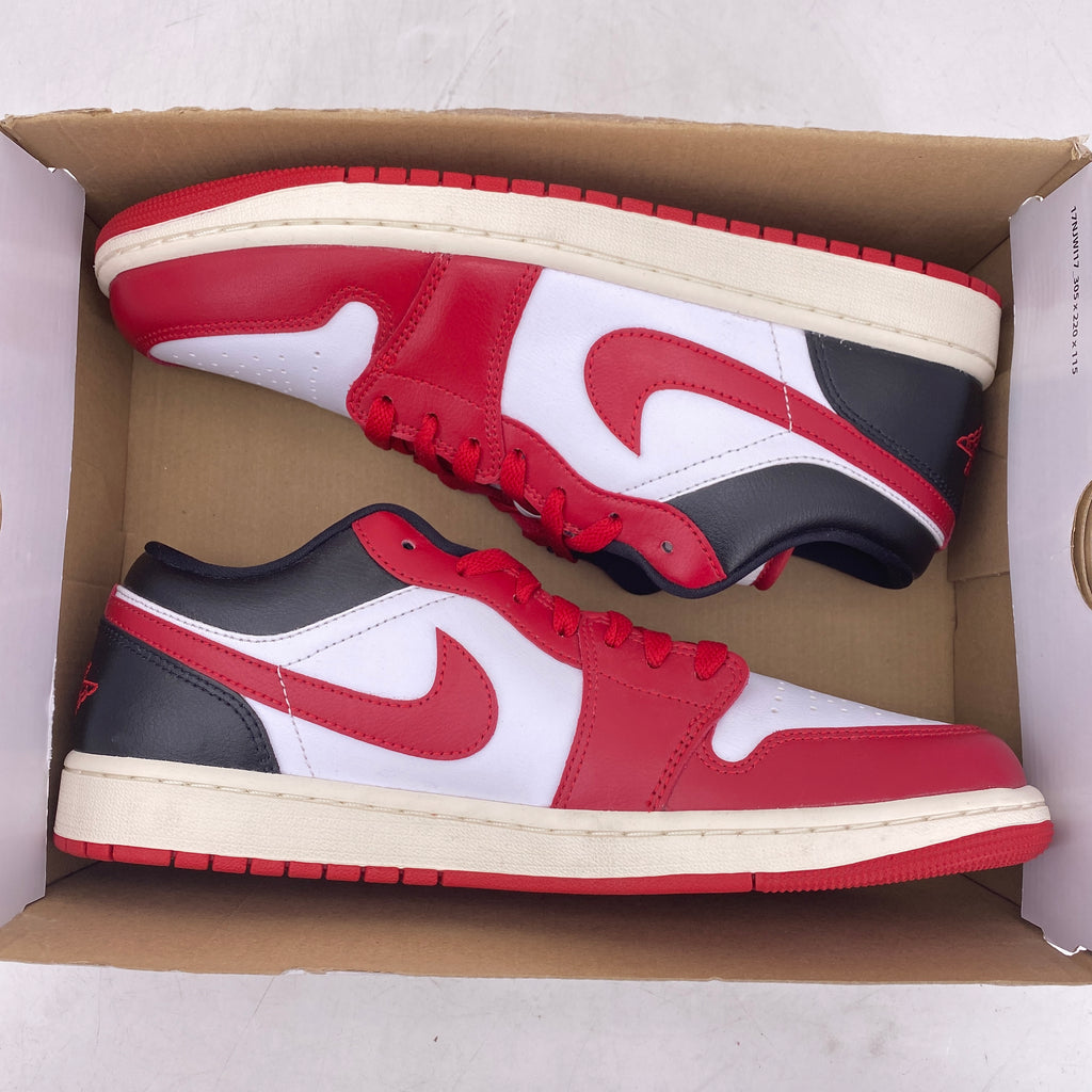 Air Jordan (W) 1 Low "Reverse Black Toe" 2022 New Size 12W