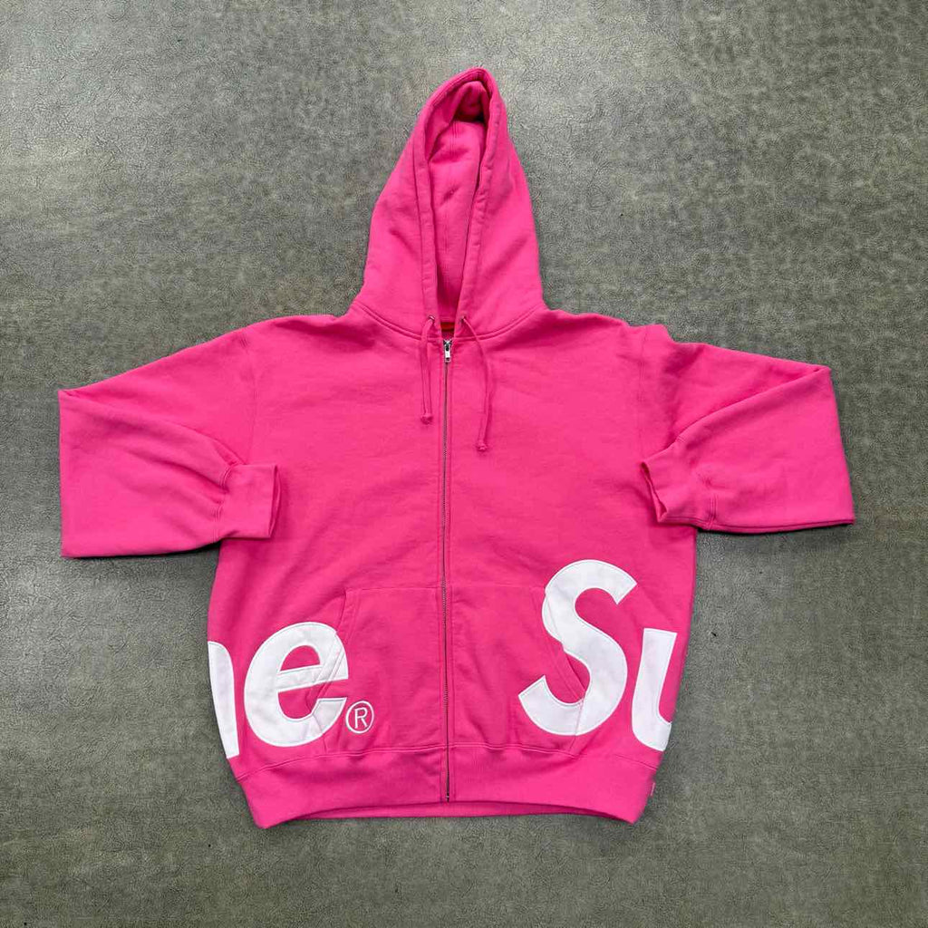 Supreme Zip Up "BIG LOGO" Pink New Size L