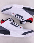 Air Jordan 3 Retro "Fire Red Denim" 2020 New Size 9.5