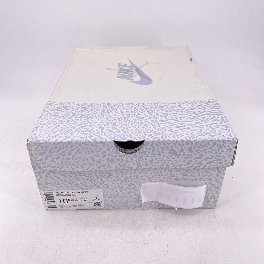 Air Jordan 3 Retro "Craft Ivory" 2024 New Size 10.5