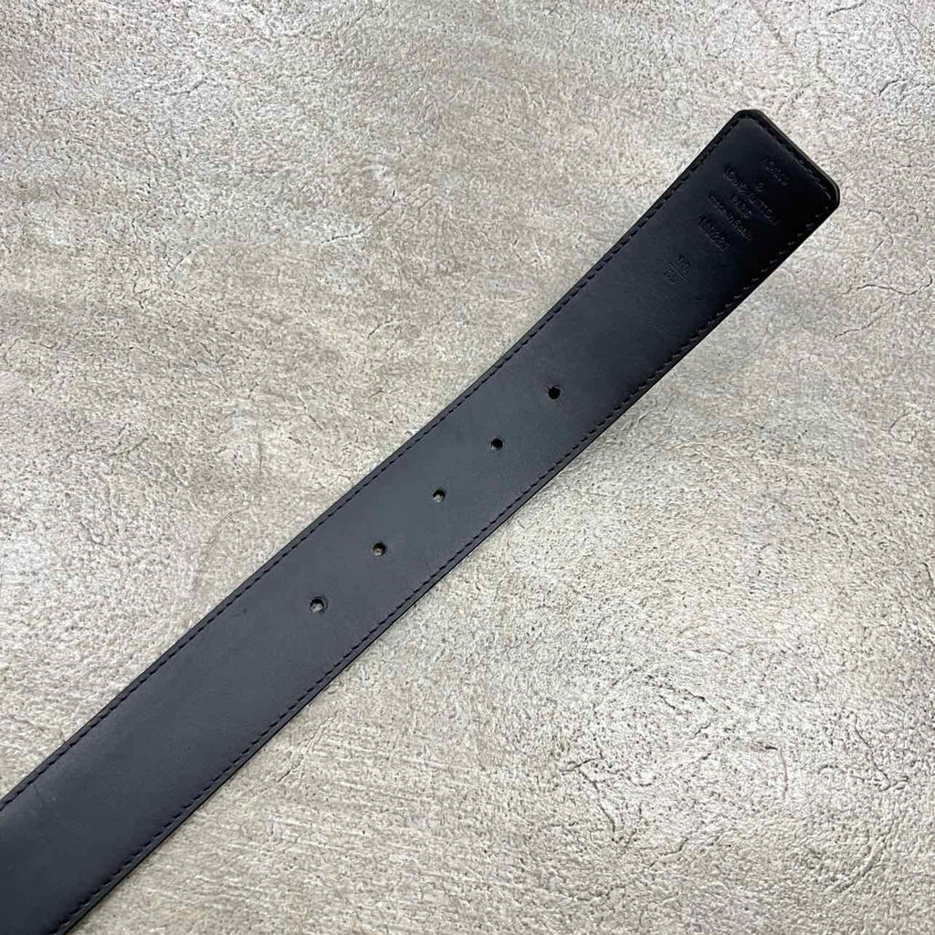 Louis Vuitton Belt "MONOGRAM ECLIPSE" Used Black Size 36