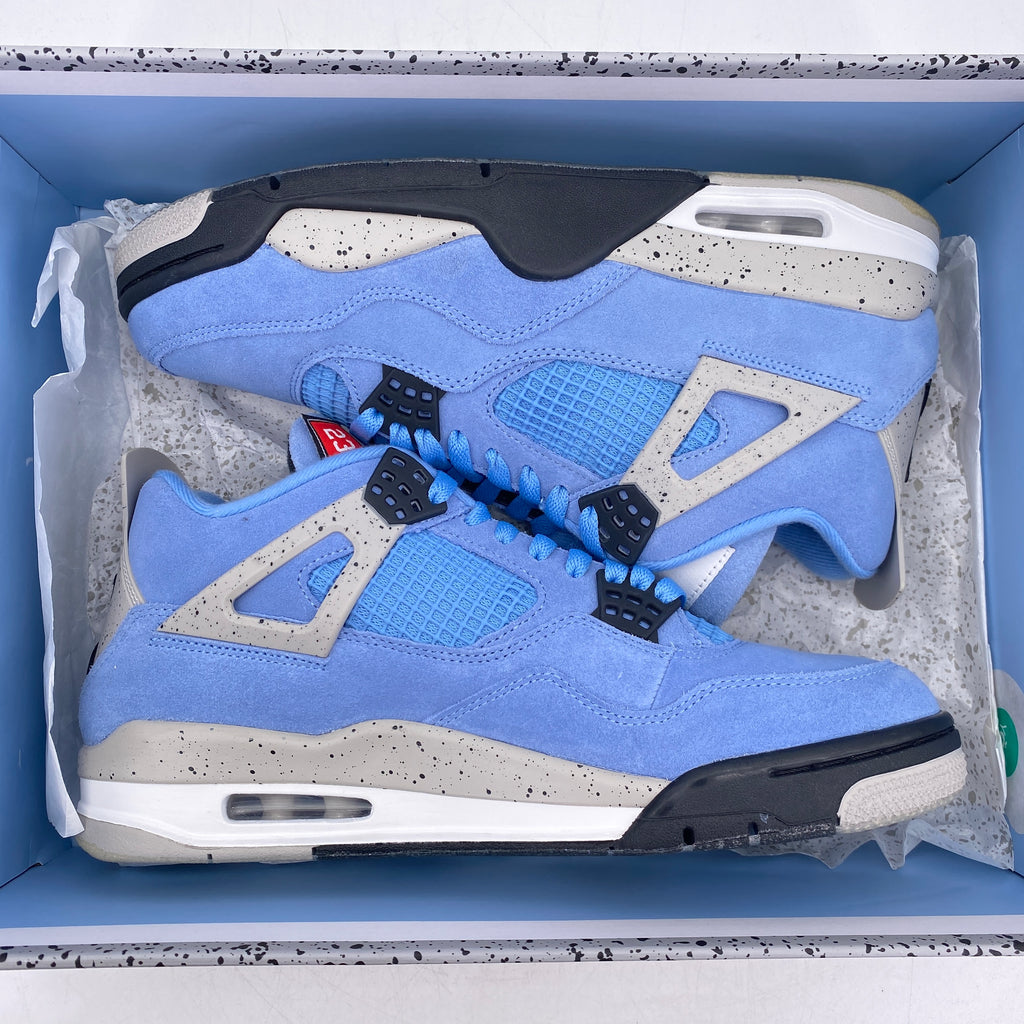 Air Jordan 4 Retro "University Blue" 2021 New Size 9.5