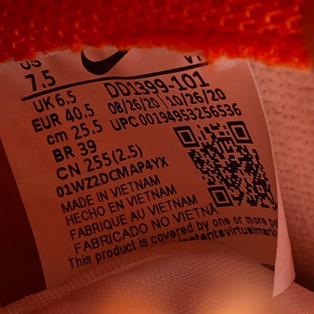 Nike Dunk High "Syracuse" 2021 New Size 7.5