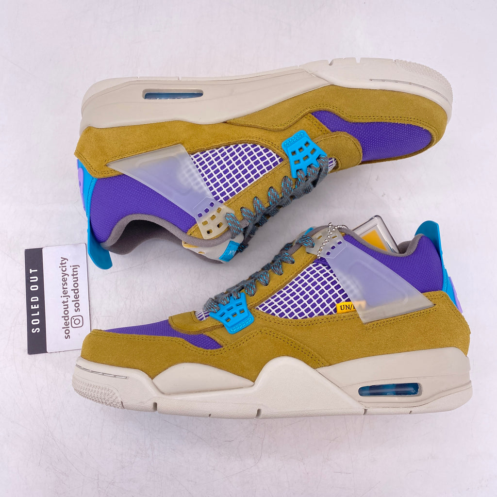 Air Jordan 4 Retro "Union Desert Moss" 2021 New Size 9.5