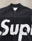 Supreme Jacket "BIG LOGO CHENILLE" Black Used Size S