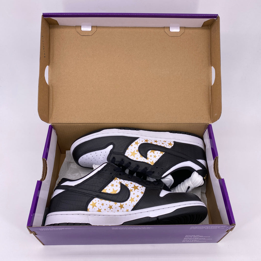 Nike SB Dunk Low OG QS "Supreme Black" 2021 New Size 8.5