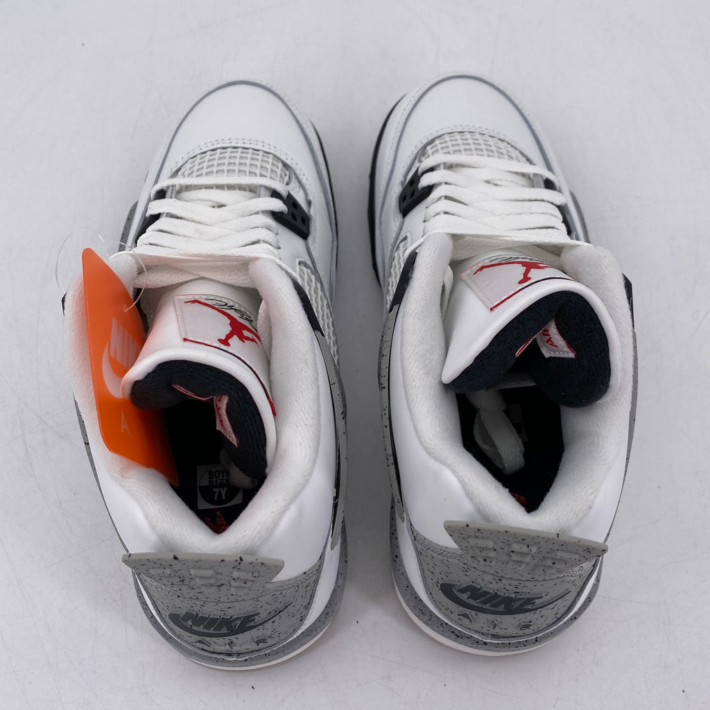 Air Jordan (GS) 4 Retro "White Cement" 2025 New Size 7Y