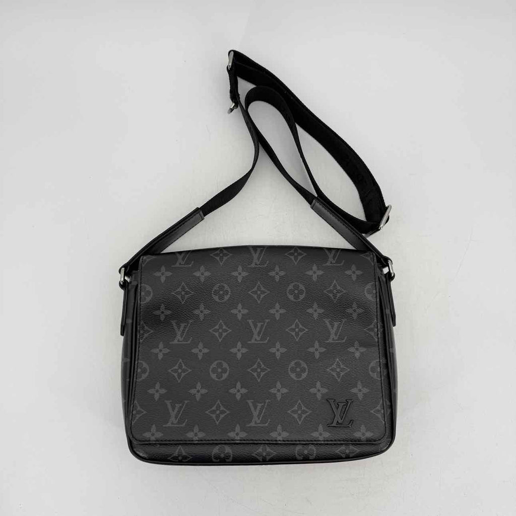 Louis Vuitton Messenger Bag "DISTRICT" Used Black Size PM