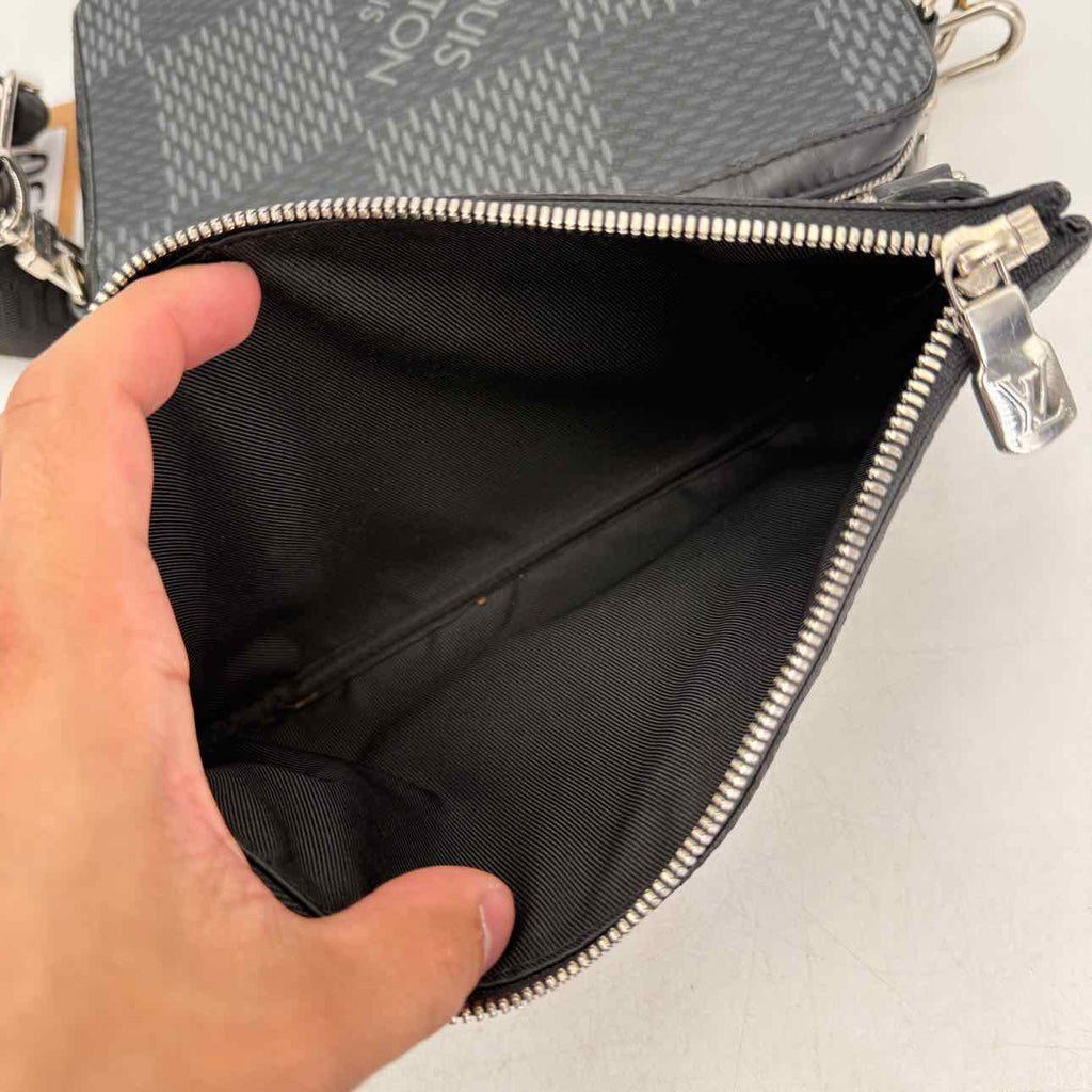 Louis Vuitton Messenger Bag "TRIO" Used Black