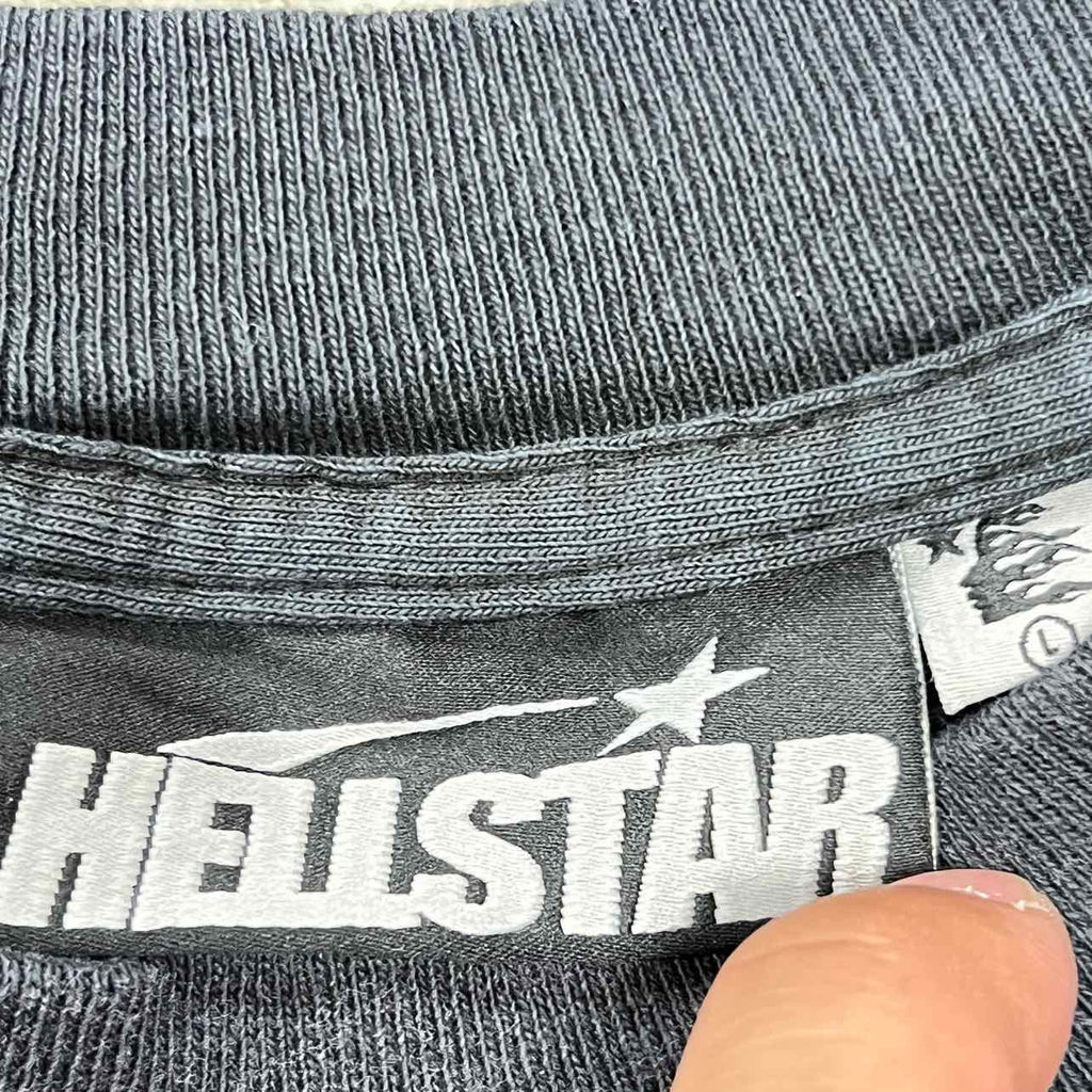 Hellstar Long Sleeve "QR CHRIST" Black New Size M