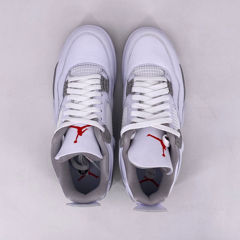 Air Jordan 4 Retro "White Oreo" 2021 New Size 9.5