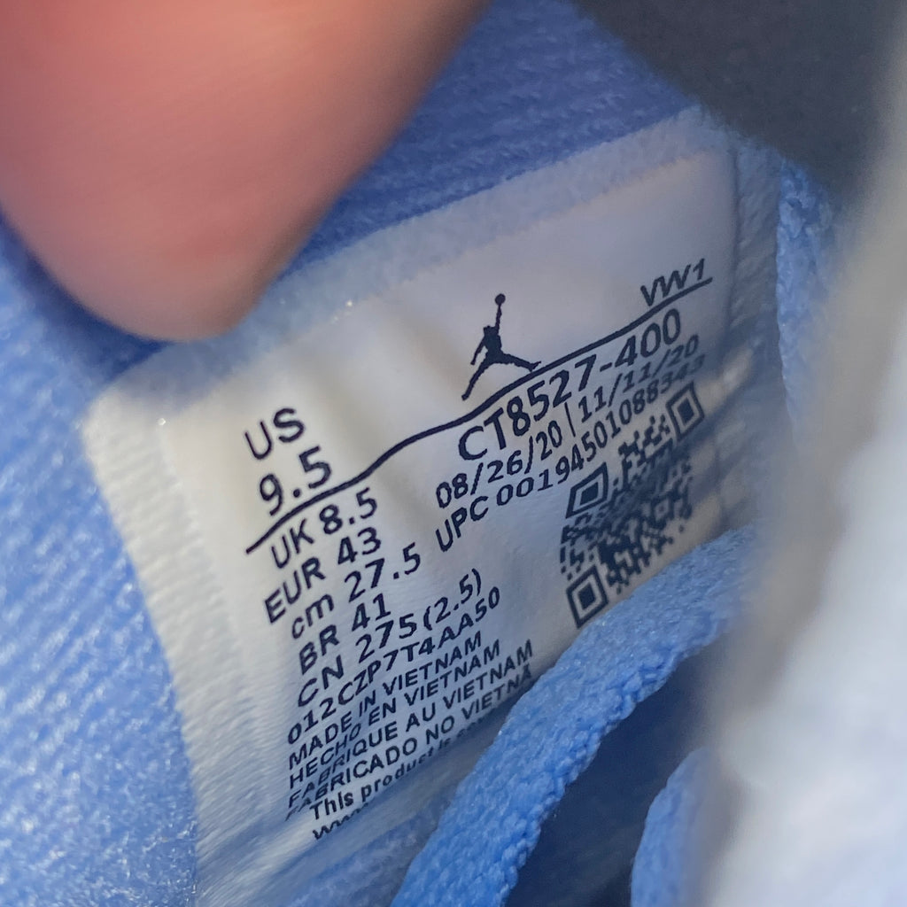 Air Jordan 4 Retro "University Blue" 2021 New Size 9.5