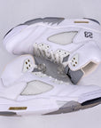 Air Jordan 5 Retro "Metallic White" 2015 Used Size 11