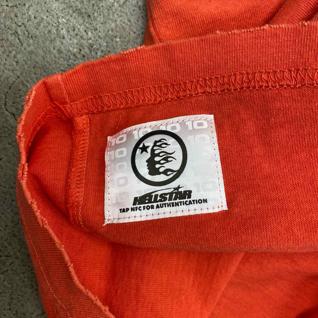 Hellstar T-Shirt "CRACKED" Red New Size XL