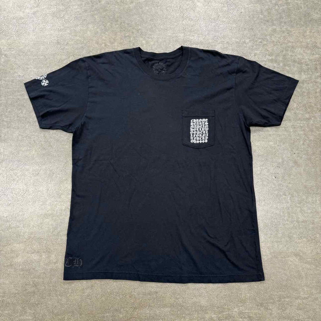 Chrome Hearts T-Shirt "MULTI LOGO" Black Used Size 2XL