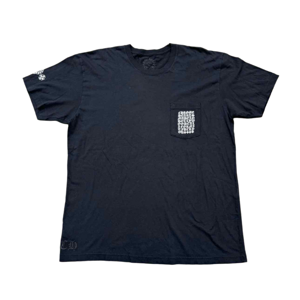 Chrome Hearts T-Shirt "MULTI LOGO" Black Used Size 2XL