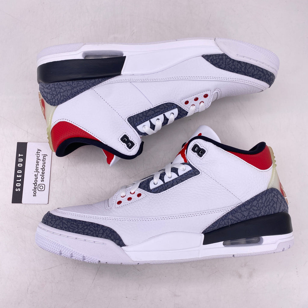 Air Jordan 3 Retro "Fire Red Denim" 2020 New Size 13