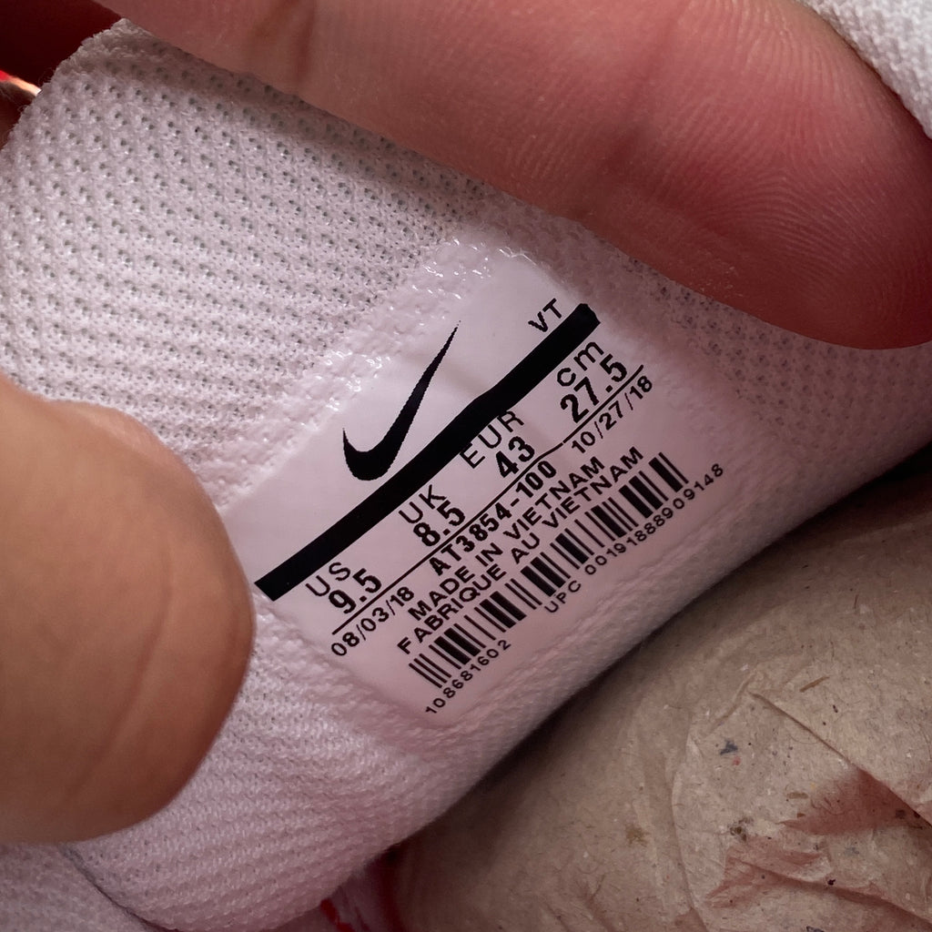 Nike Air Max Tailwind 4 "Supreme White" 2019 New Size 9.5