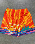 Eric Emanuel Shorts "NYC SUNSET" Orange Used Size XL
