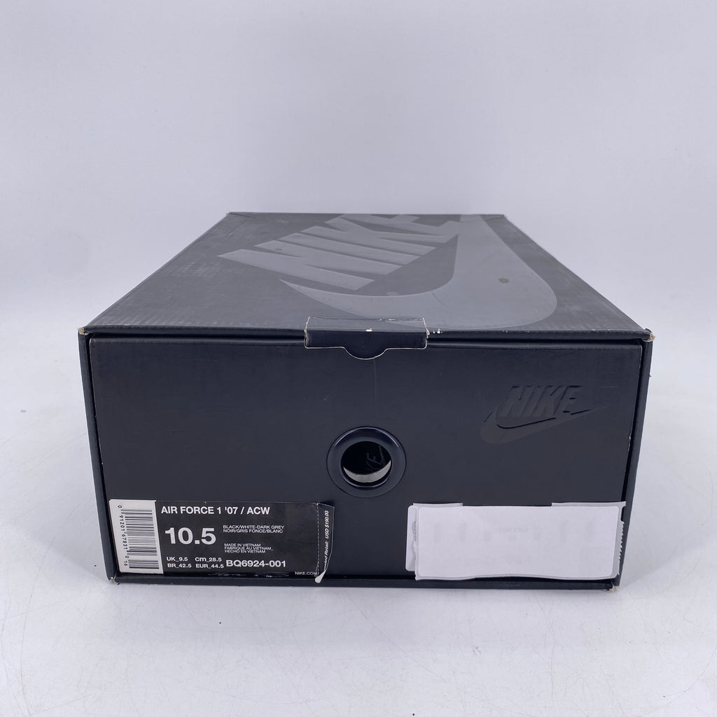Nike Air Force 1 Low "Acw Black" 2018 Used Size 10.5