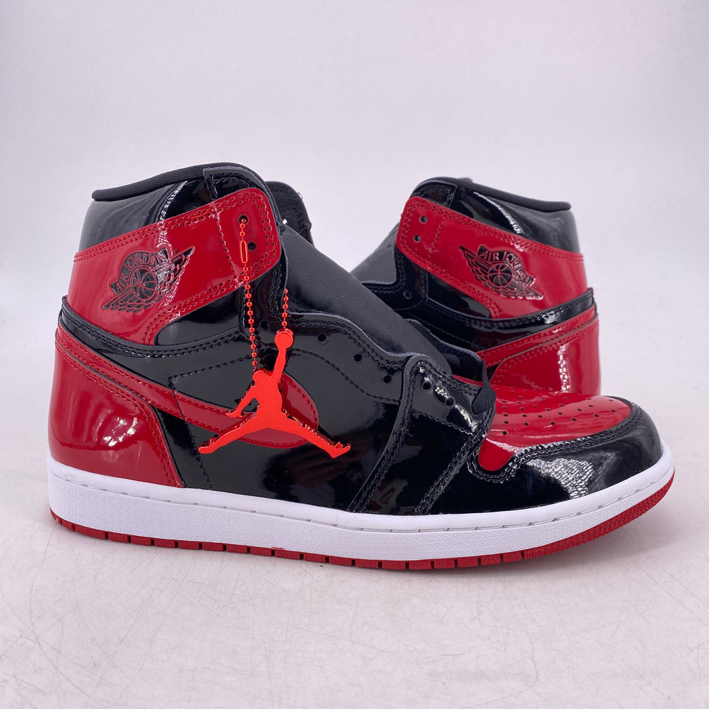 Air Jordan 1 Retro High OG "Patent Bred" 2021 New Size 10.5