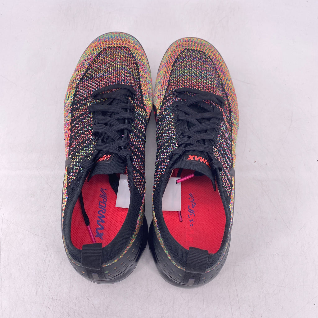 Nike Air Vapormax Flyknit "Black Multicolor" 2018 Used Size 12