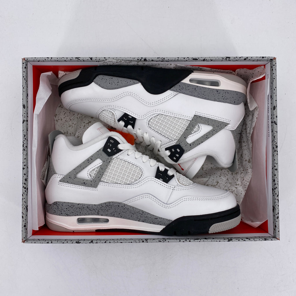 Air Jordan (GS) 4 Retro "White Cement" 2025 New Size 7Y