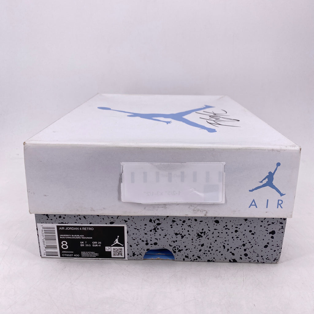 Air Jordan 4 Retro "University Blue" 2021 New Size 8