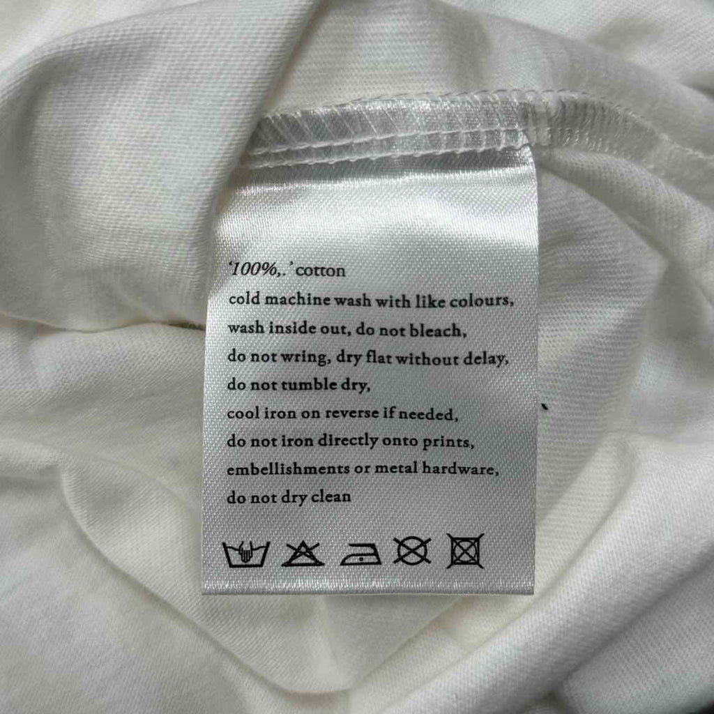 KSUBI Long Sleeve "PUFF PRINT" White New Size S