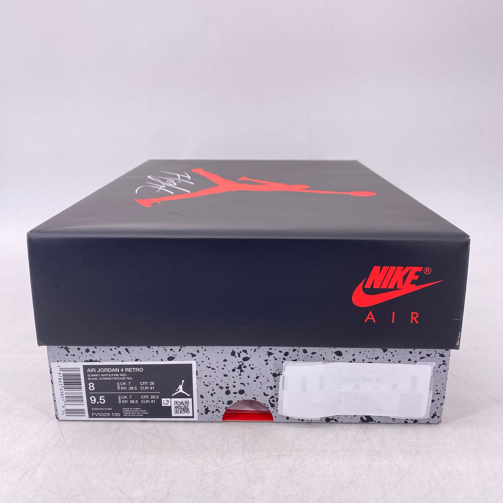Air Jordan 4 Retro "White Cement" 2025 New Size 8