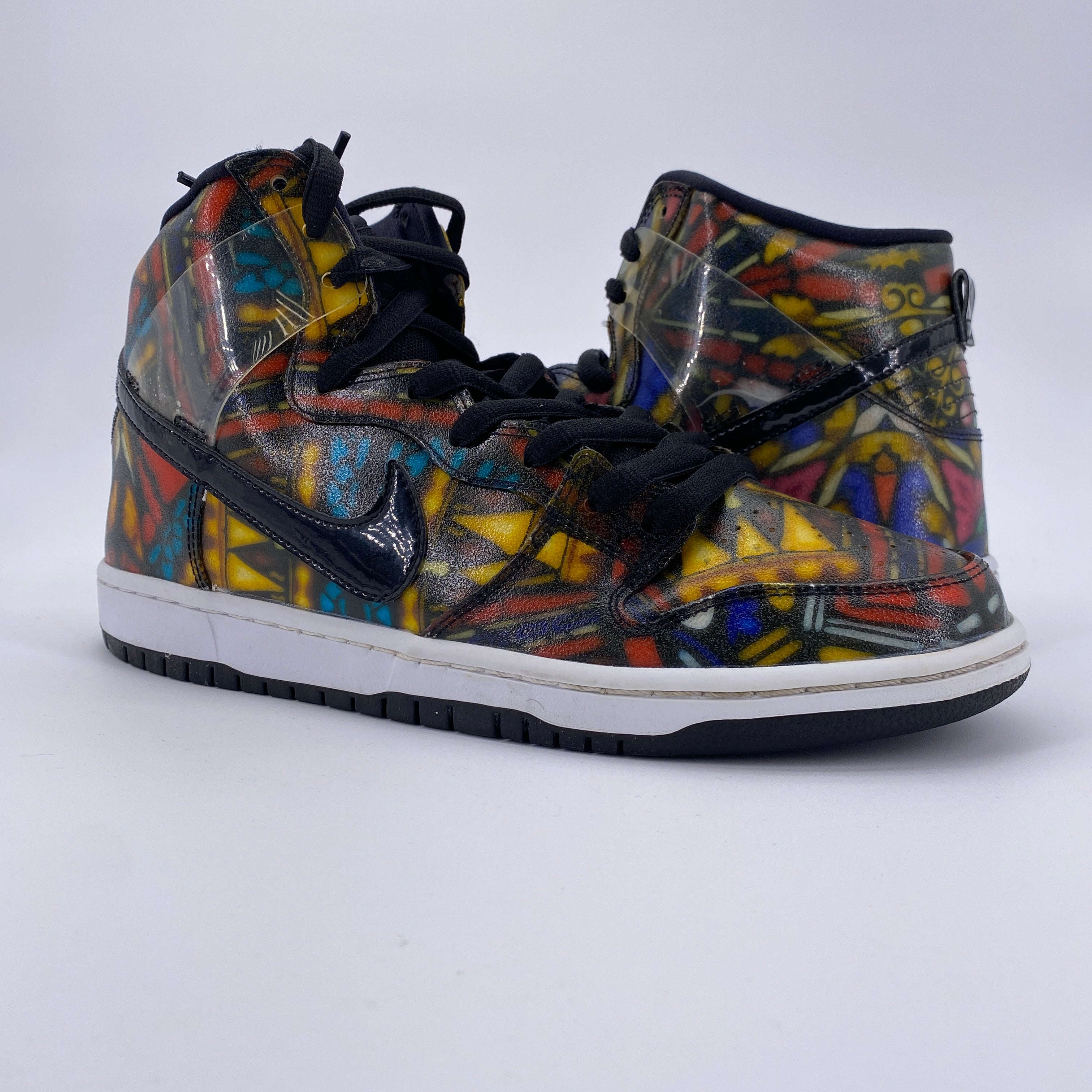 Nike SB Dunk High &quot;Stained Glass&quot; 2015 Used Size 10