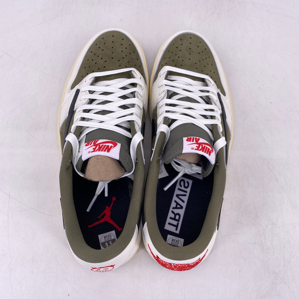 Air Jordan 1 Low OG SP "Travis Scott Medium Olive" 2024 New Size 9.5