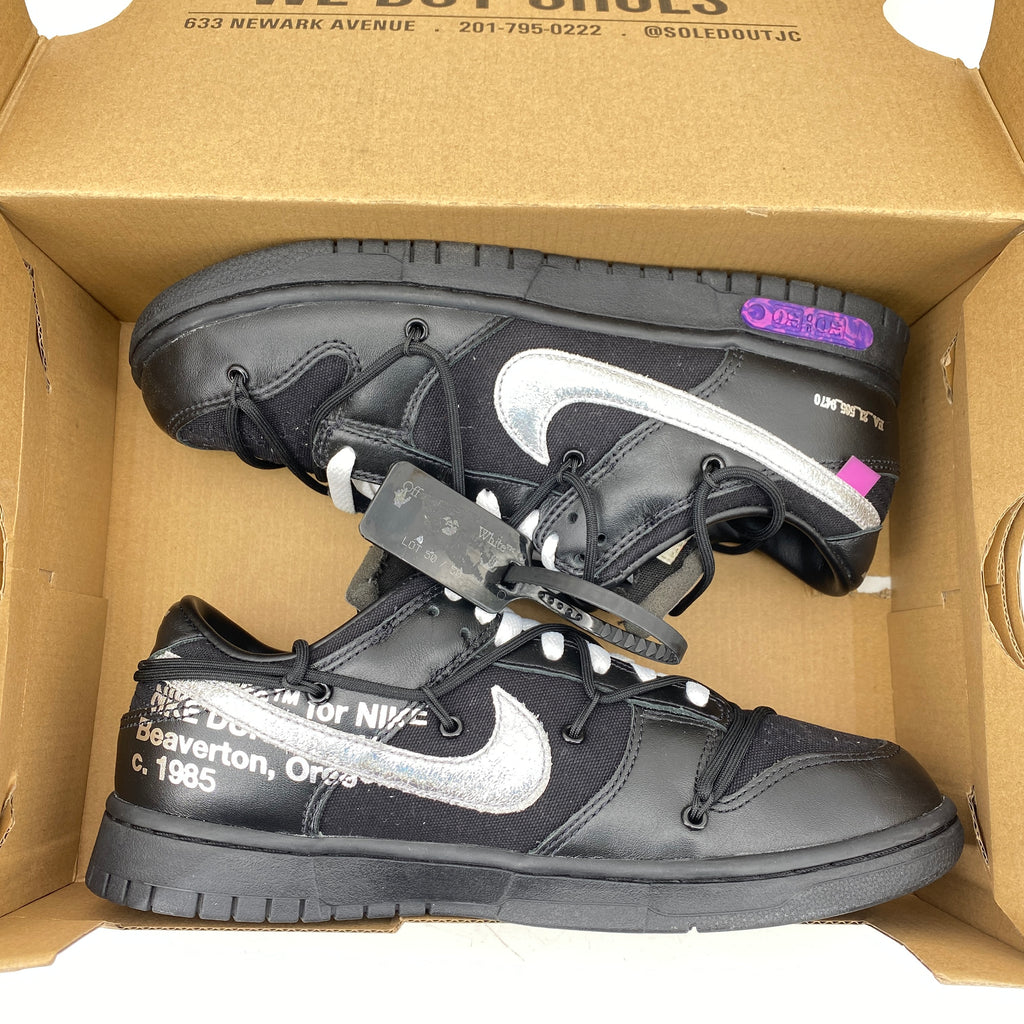 Nike Dunk Low / OW "Lot 50" 2021 Used Size 9