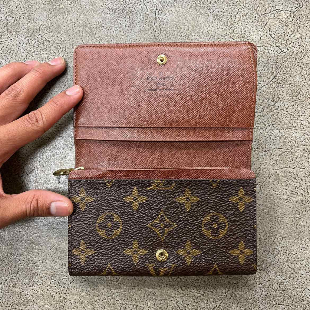 Louis Vuitton Wallet "BIFOLD" Used Brown