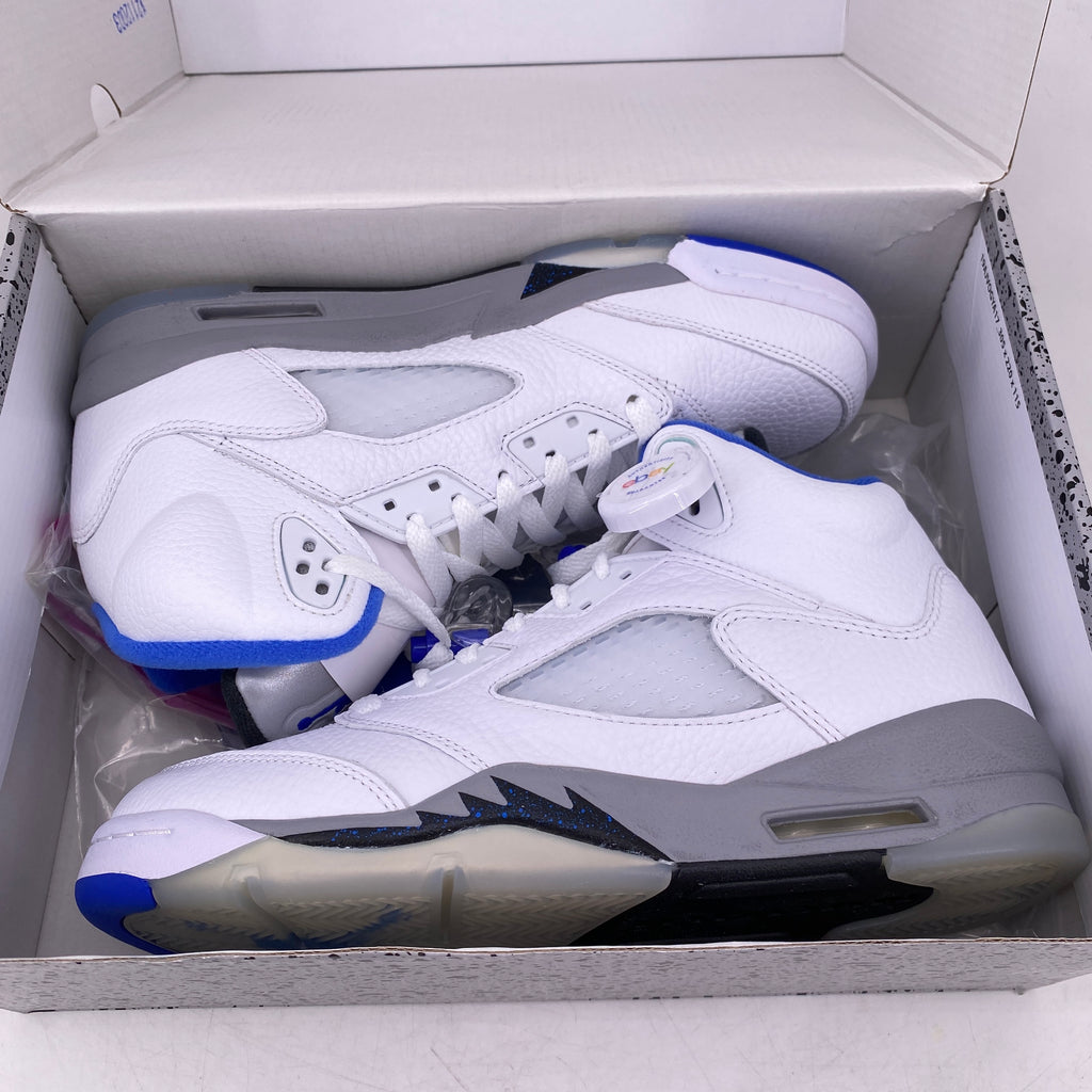 Air Jordan (GS) 5 Retro "White Stealth" 2021 New Size 7Y