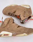 Air Jordan 6 Retro "Travis Scott British Khaki" 2021 New Size 8.5
