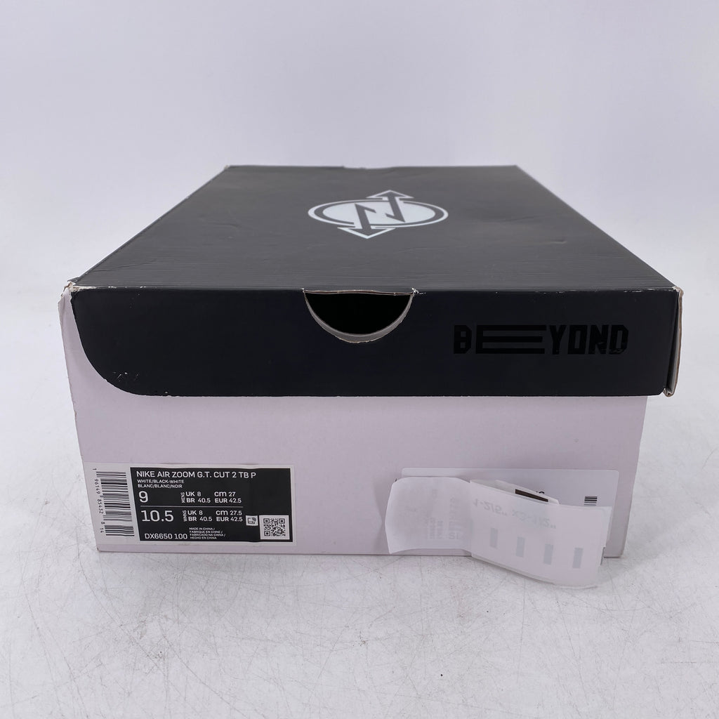 Nike Air Zoom G.T. Cut 2 "White Black" 2022 New Size 9