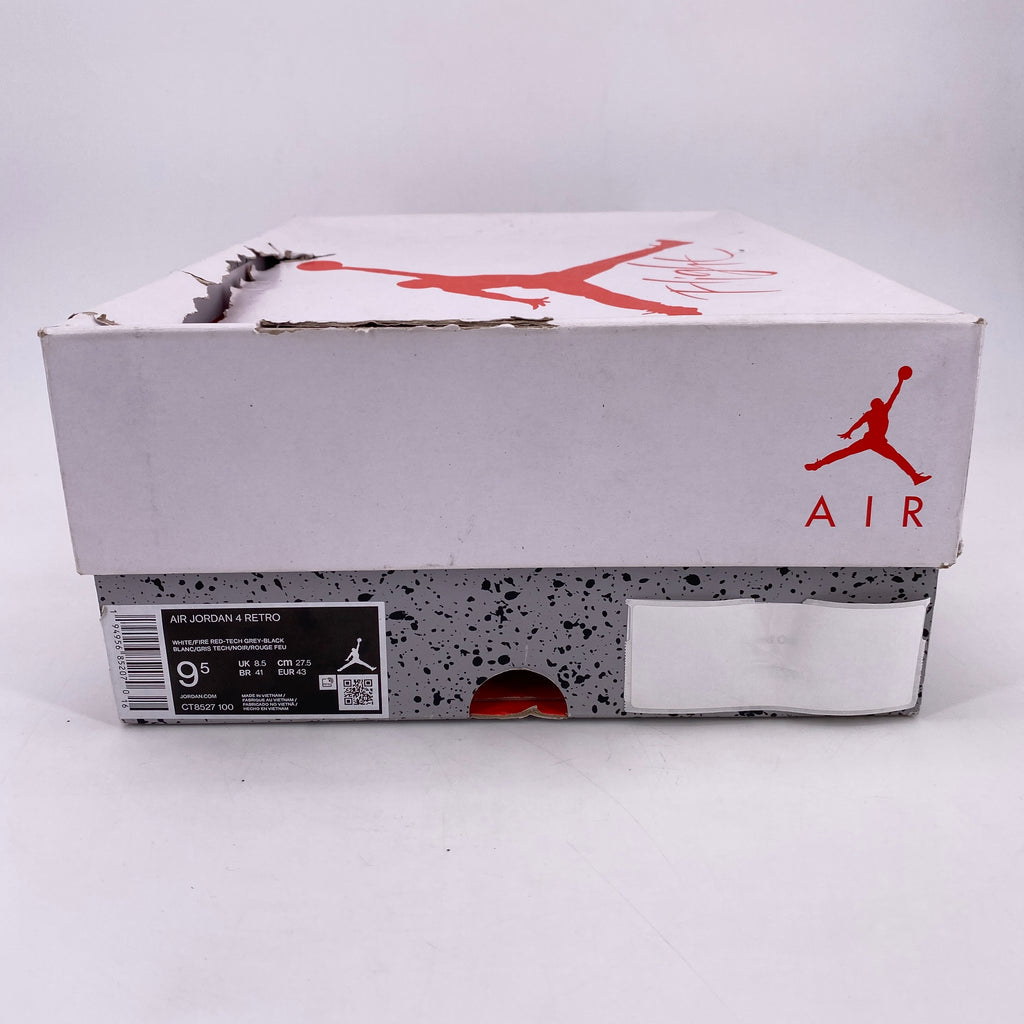 Air Jordan 4 Retro "White Oreo" 2021 New Size 9.5