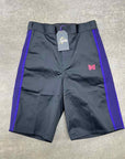 Needles Shorts "PURPLE STRIPES" Black New Size M