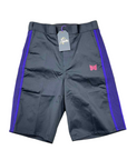 Needles Shorts "PURPLE STRIPES" Black New Size M