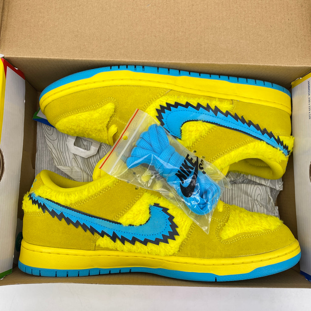 Nike SB Dunk Low Pro QS "Grateful Dead Yellow" 2020 Used Size 11.5