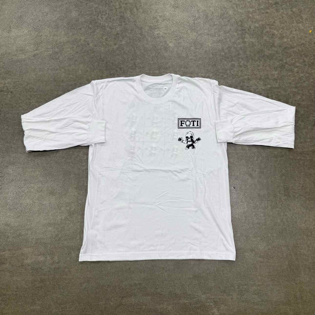Chrome Hearts Long Sleeve "FOTI" White New Size XL