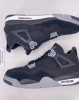 Air Jordan 4 Retro "Black Canvas" 2022 Used Size 14