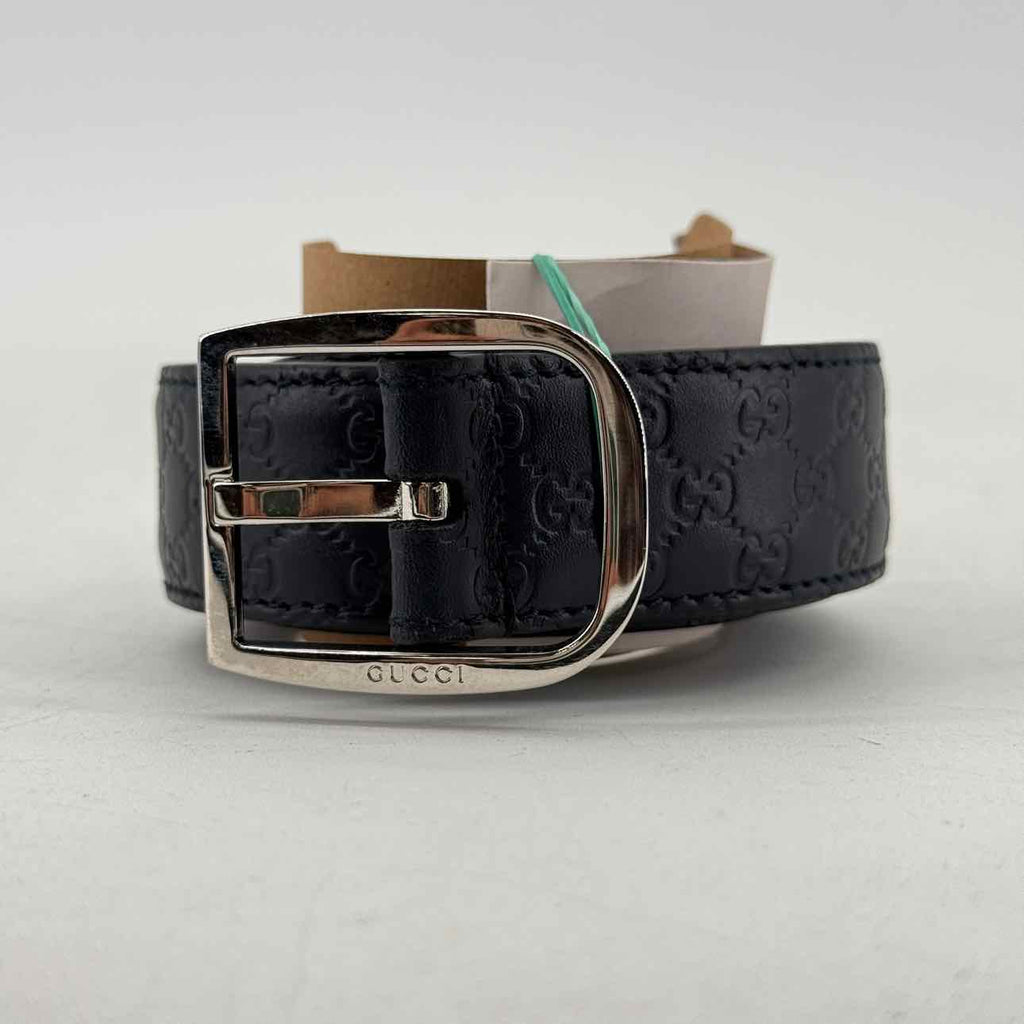 Gucci Belt "MICROGUCCISSIMA" New Blue Size 85
