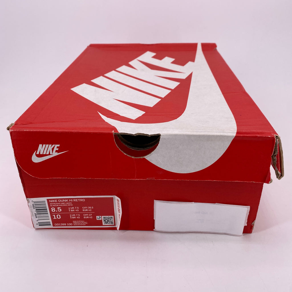 Nike Dunk High Retro "Vast Grey" 2021 New Size 8.5