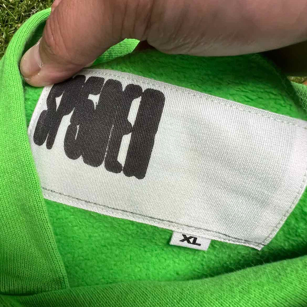 Sp5der Hoodie "RHINESTONE" Green New Size XL