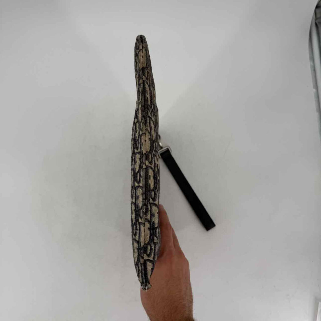 Dior Pouch "A5 TRIANGLE" Used Beige Size OS