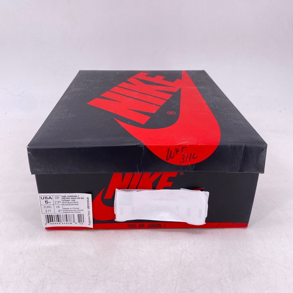 Air Jordan (GS) 1 Retro High OG "Ying Yang White" 2016 New Size 5Y